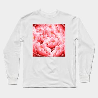 Pink Peony flower Long Sleeve T-Shirt